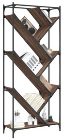 Estante 79x30x180 cm deriv. de madeira/metal carvalho castanho