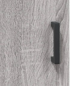 Armário alto 69,5x34x180 cm derivados de madeira sonoma cinza