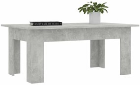 Mesa de centro 100x60x42 cm derivados madeira cinzento cimento