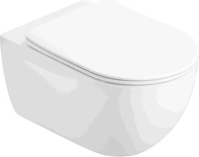 Mexen Carmen 2.0 sanita WC Rimless Tornado com assento soft-close slim, duroplast, branco brilhante - 3088L4000T