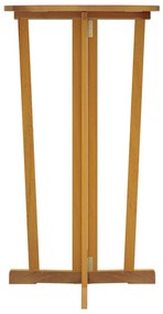 Mesa de bar dobrável 90x65x105 cm madeira de teca maciça