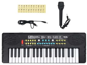 37 teclas piano teclado elétrico com microfone para crianças