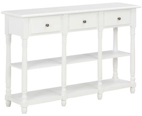 Consola de Entrada Marietta - 110x30x76 cm - Cor Branco - Derivados de