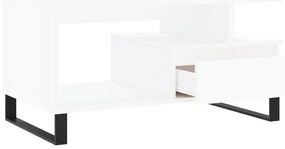 Mesa de centro 90x49x45 cm derivados de madeira branco