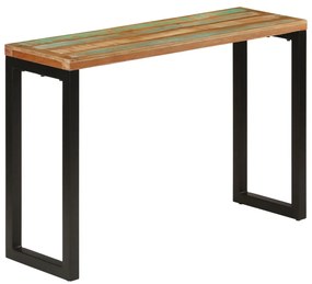 Mesa consola 110x35x75 cm madeira recuperada maciça