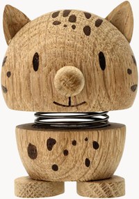 Objeto decorativo em madeira de carvalho Leopard