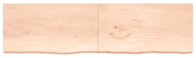 Prateleira de parede 220x60x(2-6)cm carvalho maciço não tratado