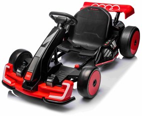 Kart elétrico para Crianças 24V, Assento desportivo com função Drift Vermelho