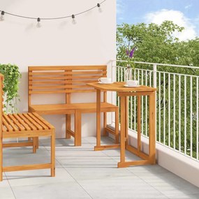 Conjunto de Jantar de Jardim com 4 Peças em Madeira Maciça de Acácia