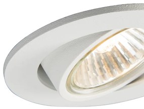 LED Conjunto de 10 holofotes embutidos inteligentes brancos inclináveis incl. Wifi GU10 - Cisco Moderno,Design