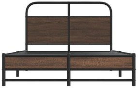 Estrutura cama s/ colchão derivados madeira carvalho castanho