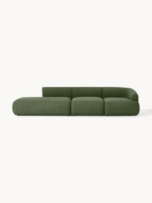 Chaise longue modular em bouclé Sofia (4 lugares)