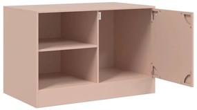 Móveis de TV 2 pcs 67x39x44 cm aço rosa