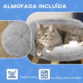 PawHut Cama Elevada para Cães Cama para Cães Mini com Almofada Lavável