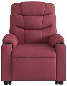 Poltrona de massagens reclin. elevatória tecido vermelho tinto