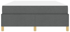 Cama Box Cinza Escuro e Branco e Cinza Escuro 140 x 190 cm