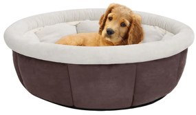 Cama para cães 59x59x24 cm castanho