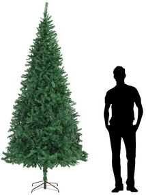 vidaXL Árvore de Natal artificial 300 cm verde