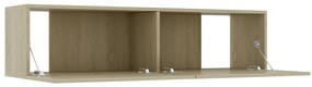 Móvel de TV 120x30x30 cm derivados de madeira carvalho sonoma
