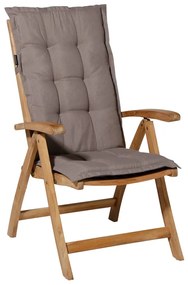 Madison Almofadão cadeira encosto alto Panama 123x50cm cinza-acastanh.