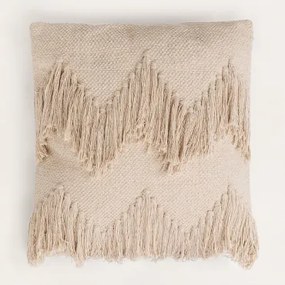 Almofada Quadrada 45x45 Cm Em Algodão Winow Beige Creme - Sklum