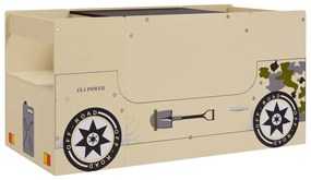 3 pcs mesa e cadeiras infantil design carro todo-o-terreno MDF
