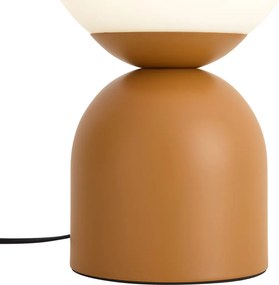 Candeeiro de Mesa Hotel Chic Laranja com Vidro Opalino - Pallon Trend