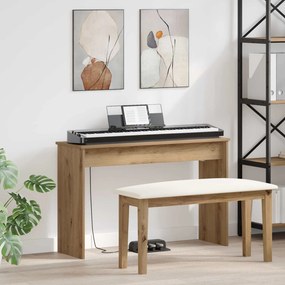 vidaXL Suporte de Teclado Carvalho Artesanal 100 x 32 x 64 cm