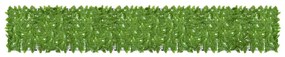 Tela de varanda com folhas verdes 400x75 cm