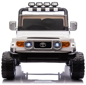 Carro elétrico para crianças Toyota FJ Cruiser XXL 24V 4x4, licença oficial (dois lugares), bateria de lítio portátil, chassis alto, suspensão traseir