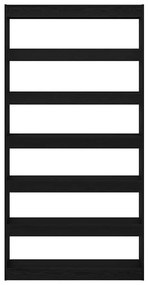 Estante vidaXL Carvalho preto Madeira de engenharia 100 x 30 x 198 cm