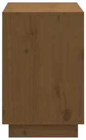 Sapateira 110x34x52 cm madeira de pinho maciça castanho mel