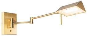 Candeeiro de parede design latão com LED regulável - Notia Design
