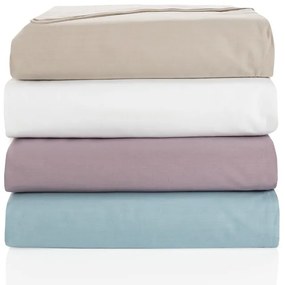 Jogos de lençóis 100% algodão percal: Branco cama 180cm - 1 lençol ajustavel 180x200+30 cm + 1 lençol superior 260x300 cm  + 2 fronhas 50x70 cm