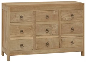 vidaXL Móvel de gavetas 80x30x55 cm madeira de teca maciça