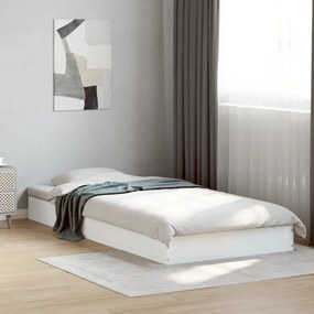 Estrutura de cama 75x190 cm derivados de madeira branco