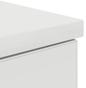Mesa vidaXL Branca 140x49x76 cm Madeira engenheirada