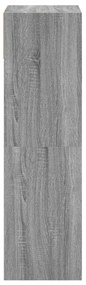 Sapateira 60x34x116 cm derivados de madeira cinzento sonoma