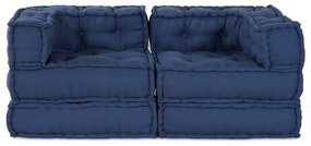 Puff Modular 2 pcs Tecido Índigo