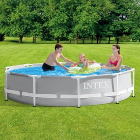 92517 INTEX Conjunto estrutura de piscina premium formato prisma 305x76 cm