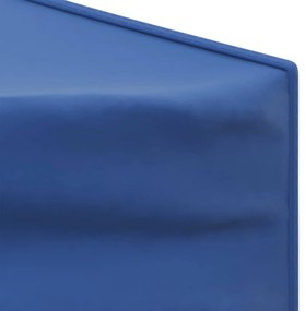 Tenda para festas dobrável com paredes laterais 3x6 m azul