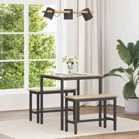 vidaXL Mesas de jantar METAL