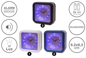 Despertador Timemark Analogico Plástico Multicor 9.2X9.2cm