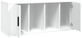 Móvel p/ TV 100x35x40cm madeira processada branco