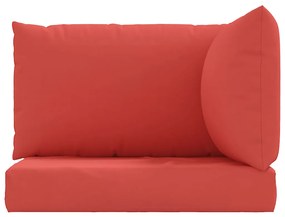 Almofadões p/ móveis de paletes 3 pcs tecido oxford vermelho