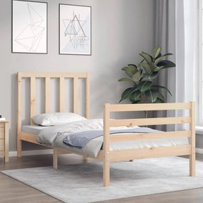 Cama sem colchão 90x200 cm madeira de pinho maciça
