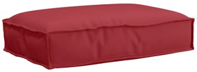 vidaXL Almofada de palete para assento Vinho Vermelho 60 x 40 x 8 cm