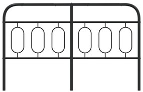 Cabeceira de cama 150 cm metal preto