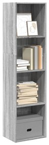 vidaXL Estante 40x30x152 cm derivados de madeira cinzento sonoma