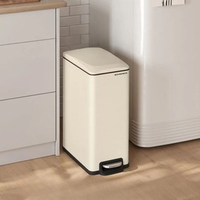 Caixote do lixo de cozinha com tampa 51,6 x 25,5 x 64,8 cm, bege areia